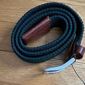 JCrew Boys Green and Brown Belt size S